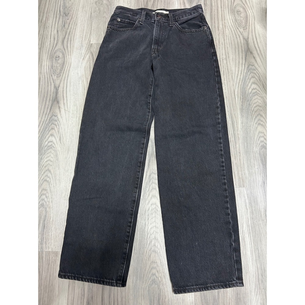 Levi's Womens '94 Baggy Wide Leg Denim Jeans Cotton 25 Black
